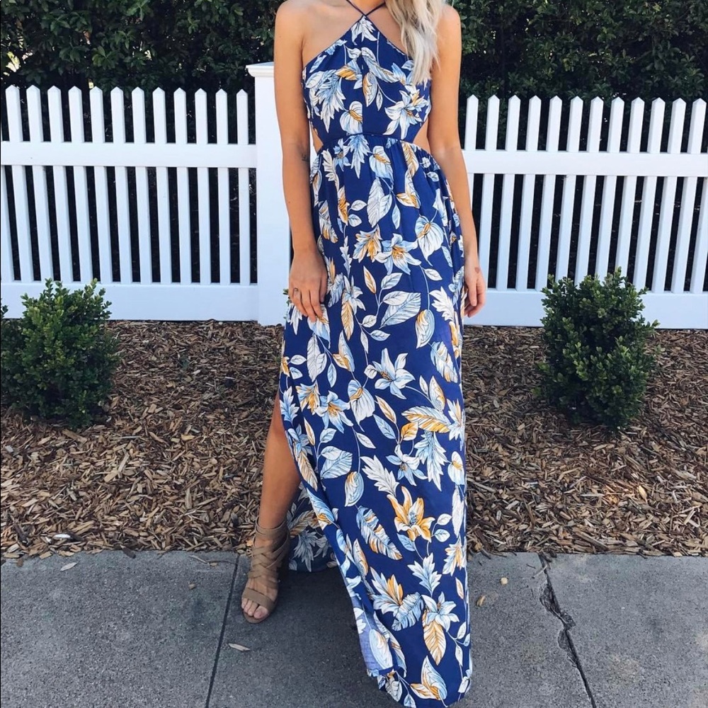 Floral cutout maxi dress from Ohh La Luxe